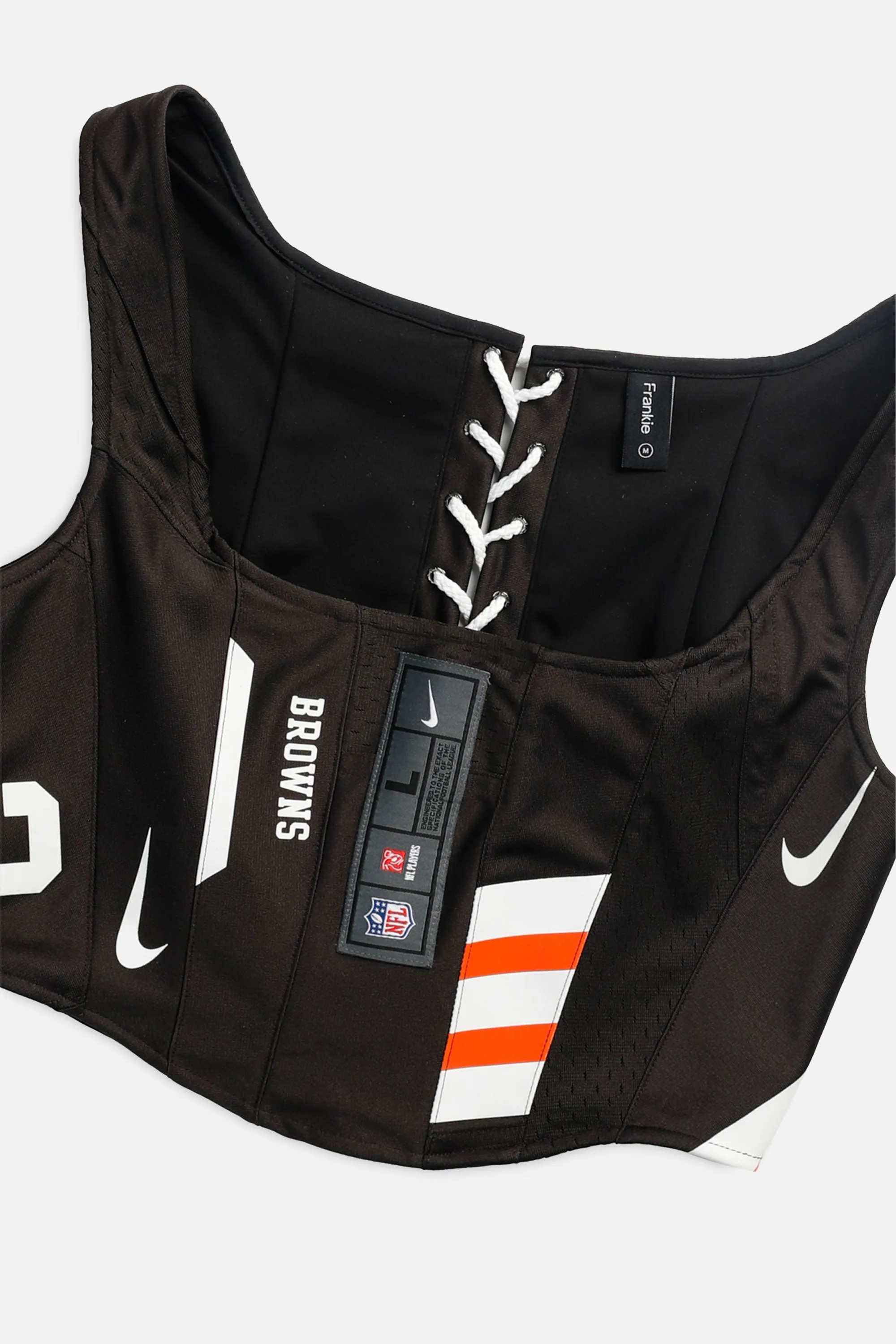 Rework Cleveland Browns NFL Corset - M Frankie