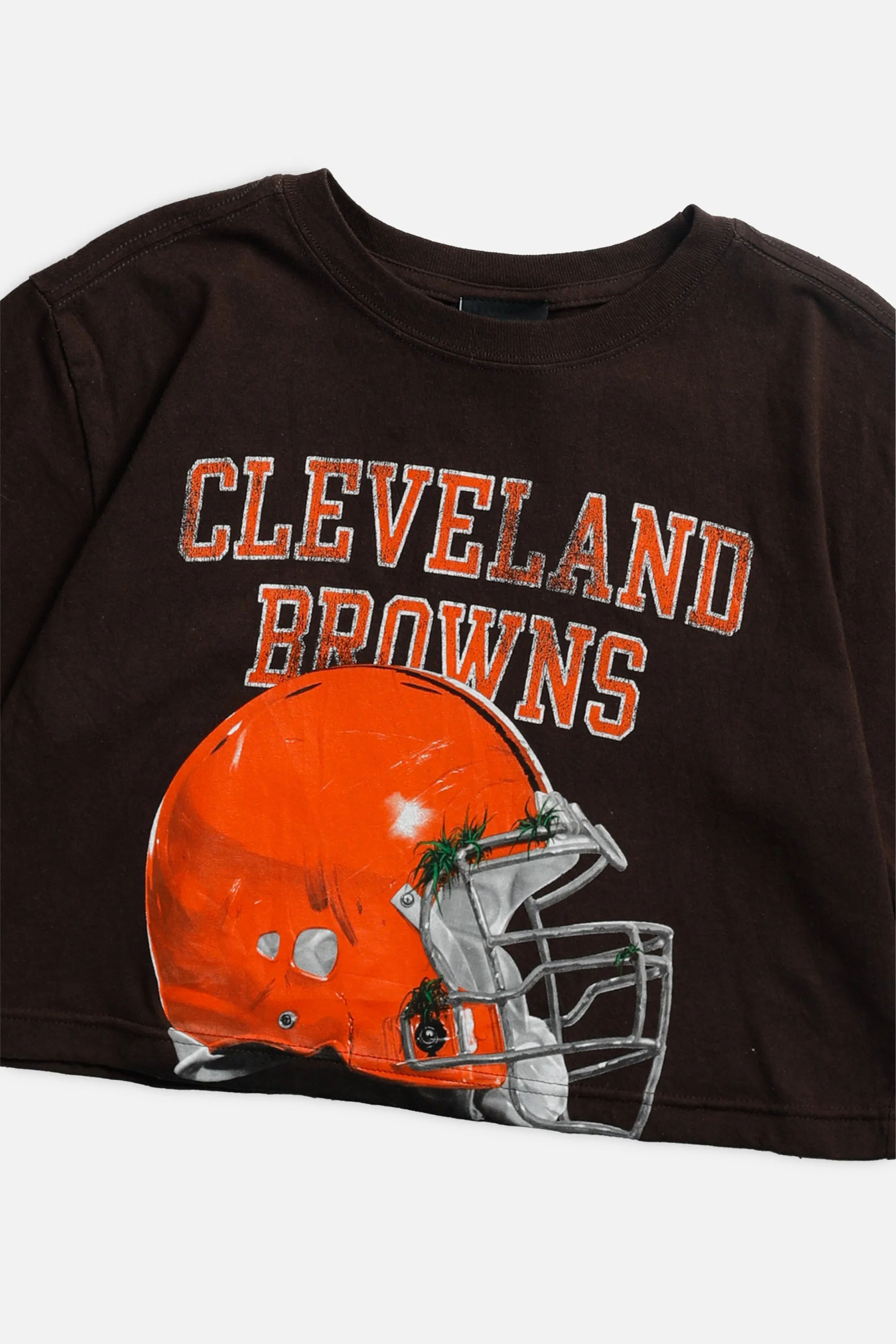 Rework Cleveland Browns NFL Crop Tee - XS Frankie