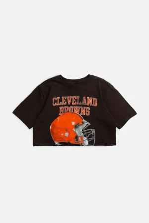 Rework Cleveland Browns NFL Crop Tee - XS Frankie