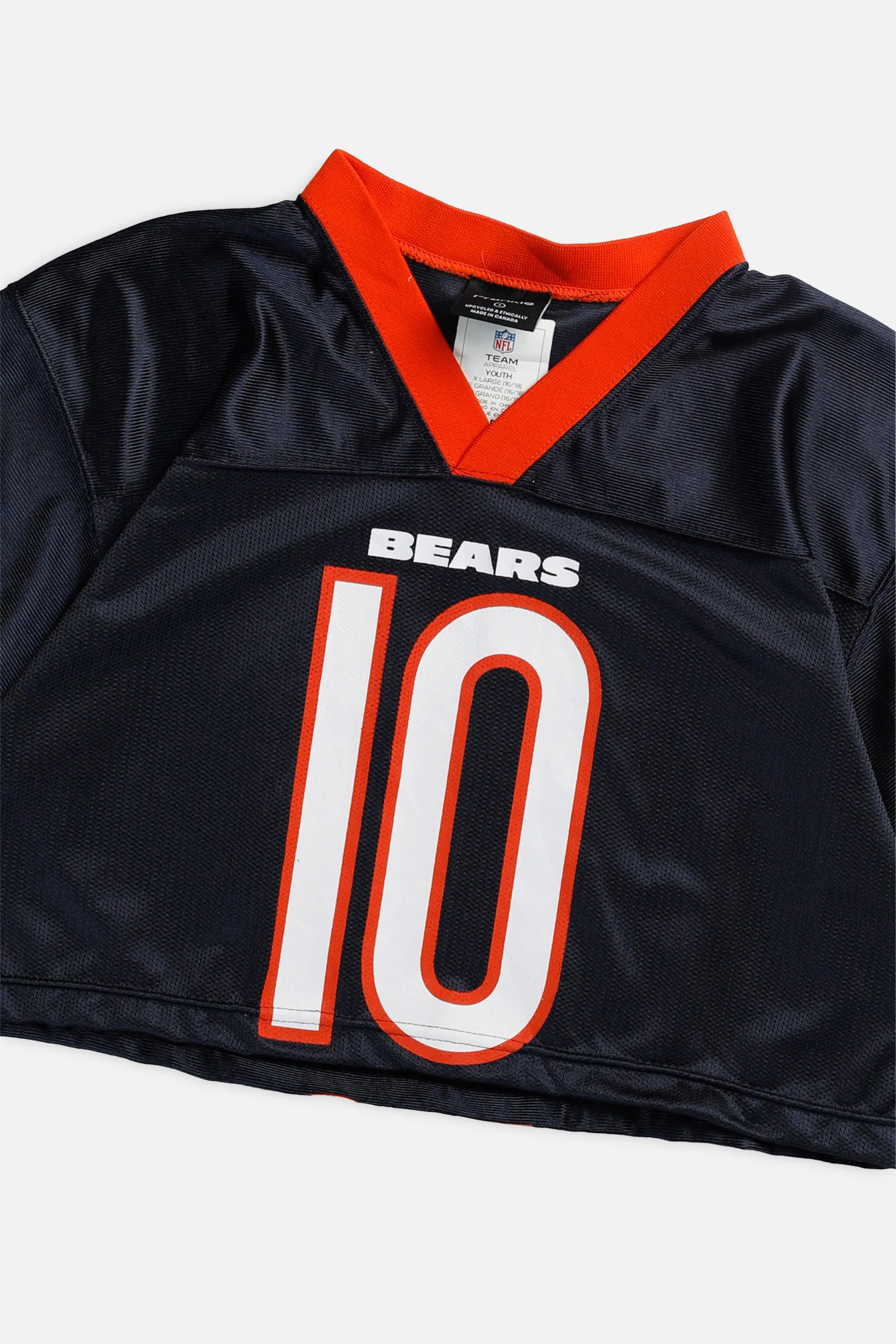 Rework Crop Chicago Bears NFL Jersey - S Frankie