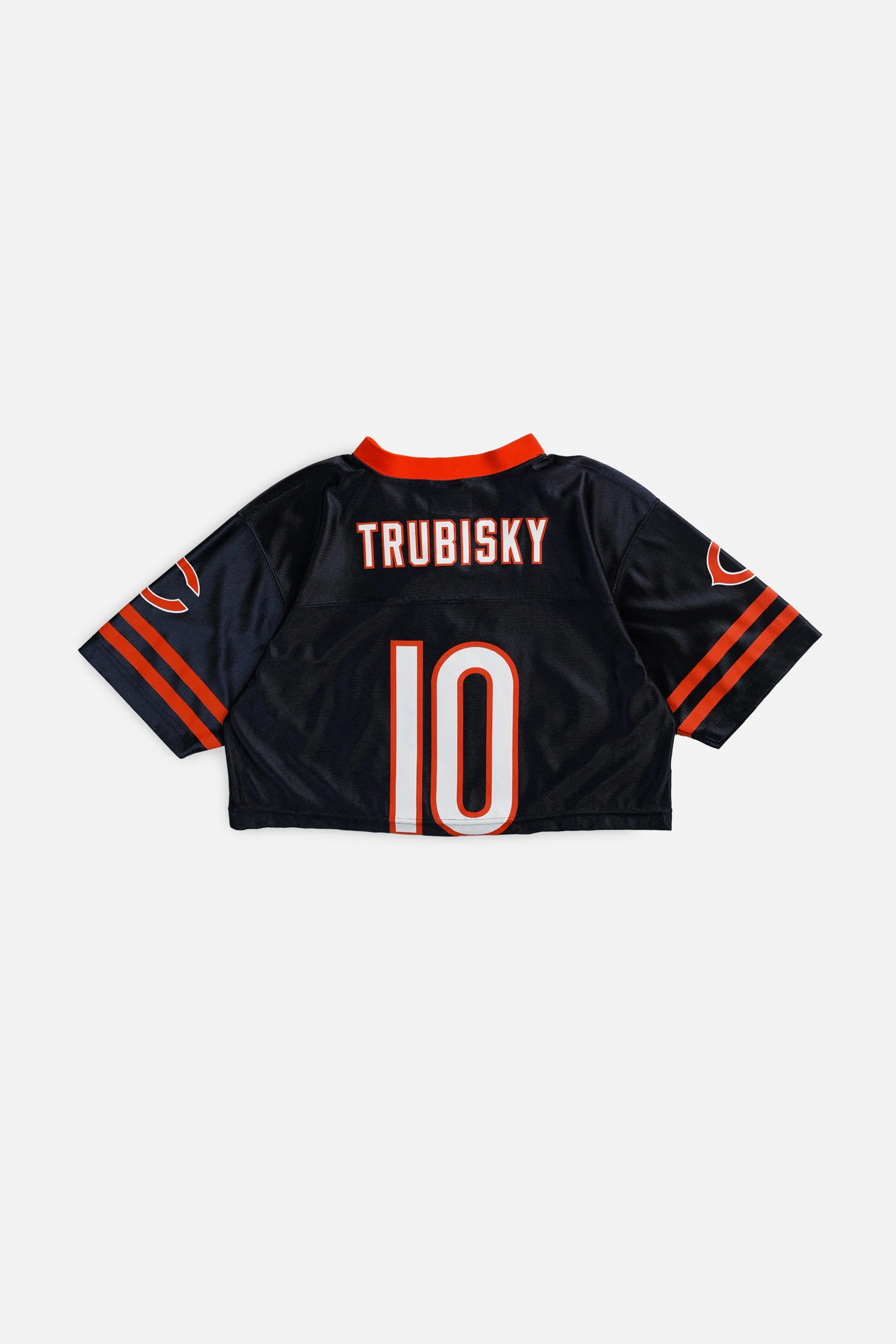 Rework Crop Chicago Bears NFL Jersey - S Frankie