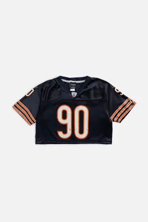 Rework Crop Chicago Bears NFL Jersey - S Frankie