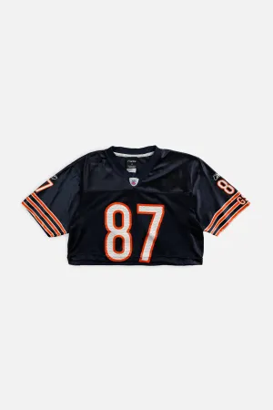Rework Crop Chicago Bears NFL Jersey - S Frankie