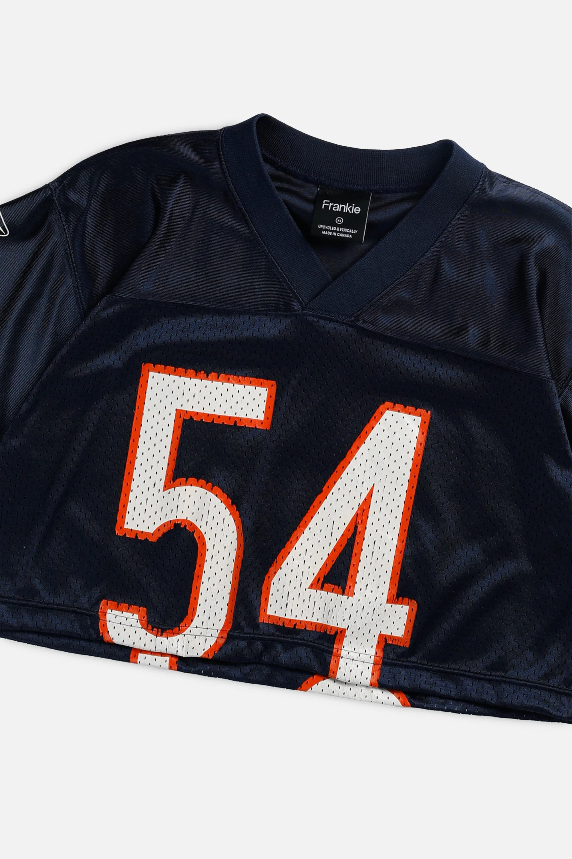 Rework Crop Chicago Bears NFL Jersey - XS Frankie