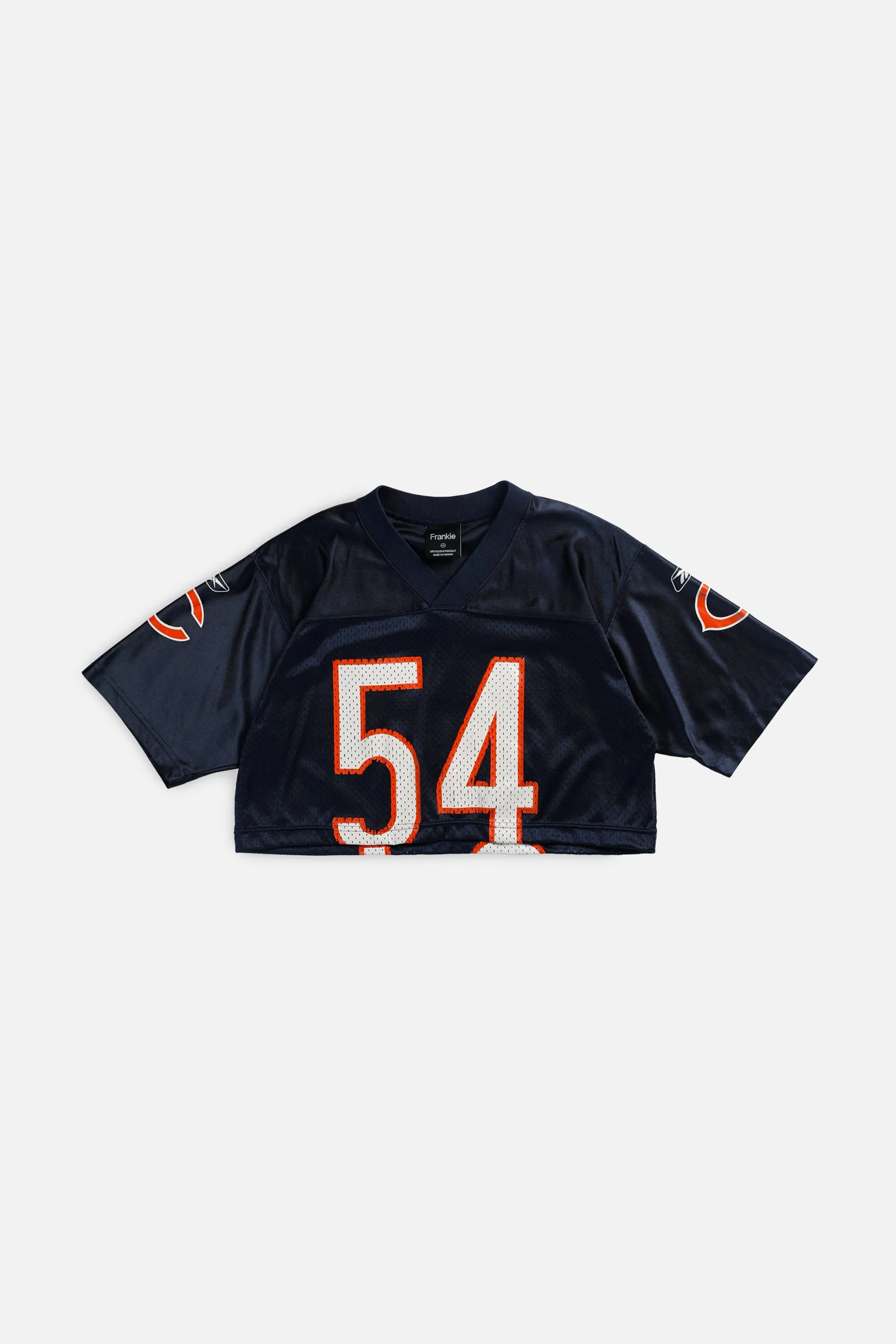 Rework Crop Chicago Bears NFL Jersey - XS Frankie