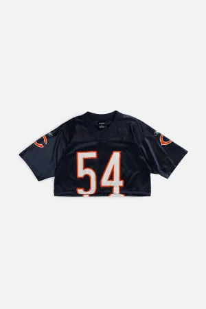 Rework Crop Chicago Bears NFL Jersey - XS Frankie