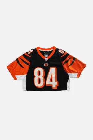 Rework Crop Cincinnati Bengals NFL Jersey - S Frankie