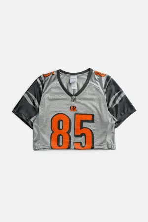 Rework Crop Cincinnati Bengals NFL Jersey - S Frankie