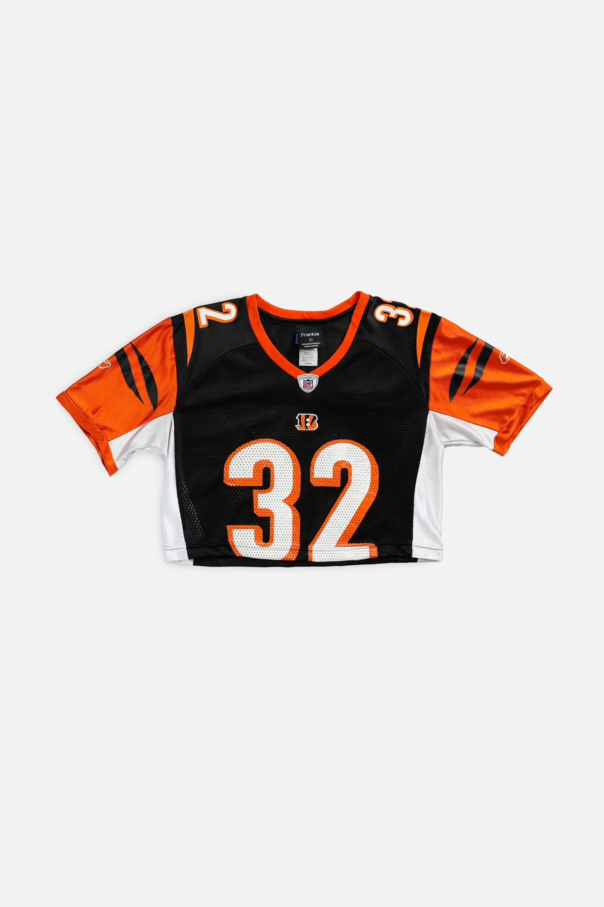 Rework Crop Cincinnati Bengals NFL Jersey - S Frankie
