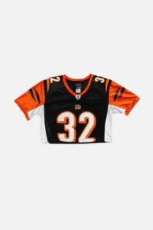 Rework Crop Cincinnati Bengals NFL Jersey - S Frankie