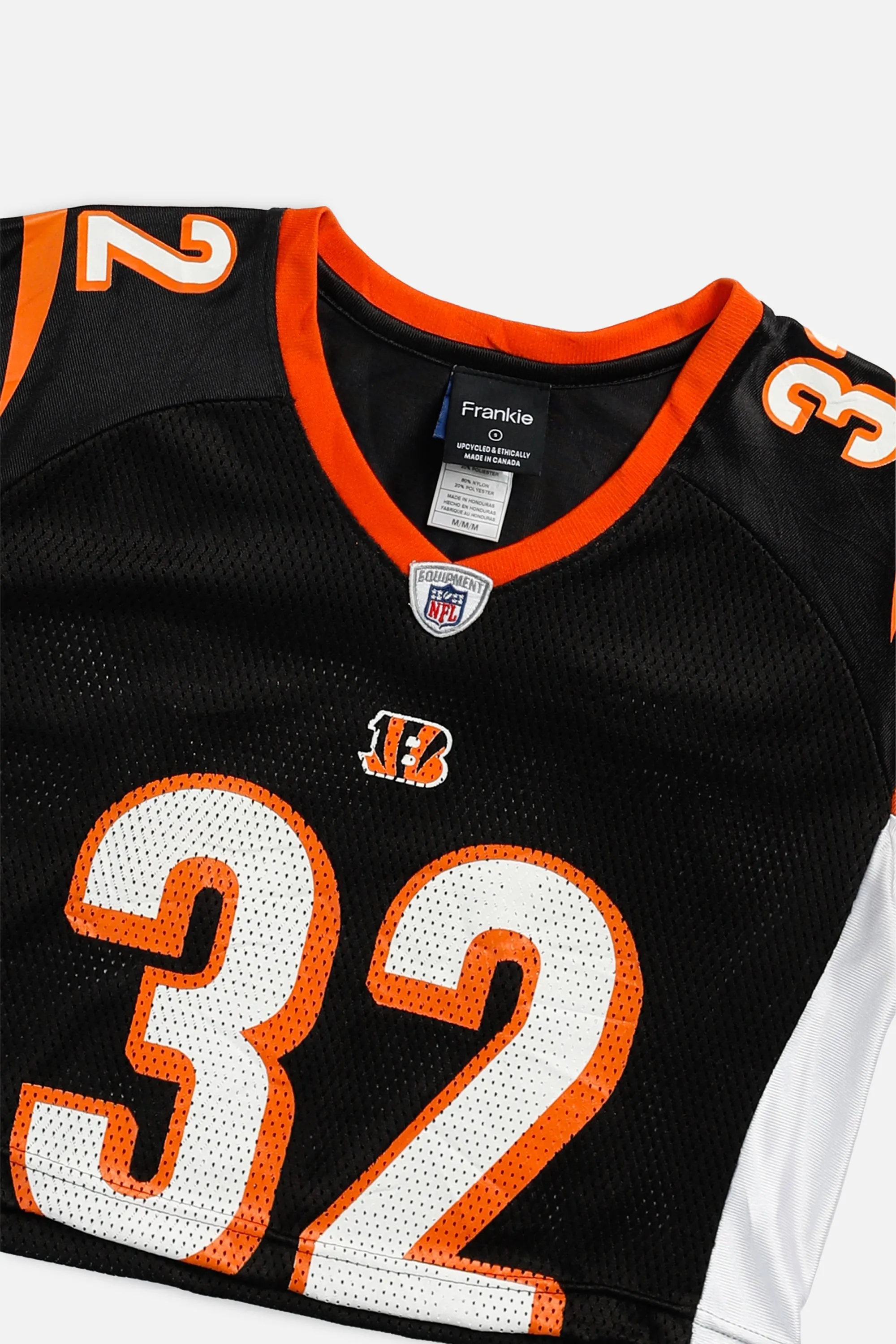 Rework Crop Cincinnati Bengals NFL Jersey - S Frankie
