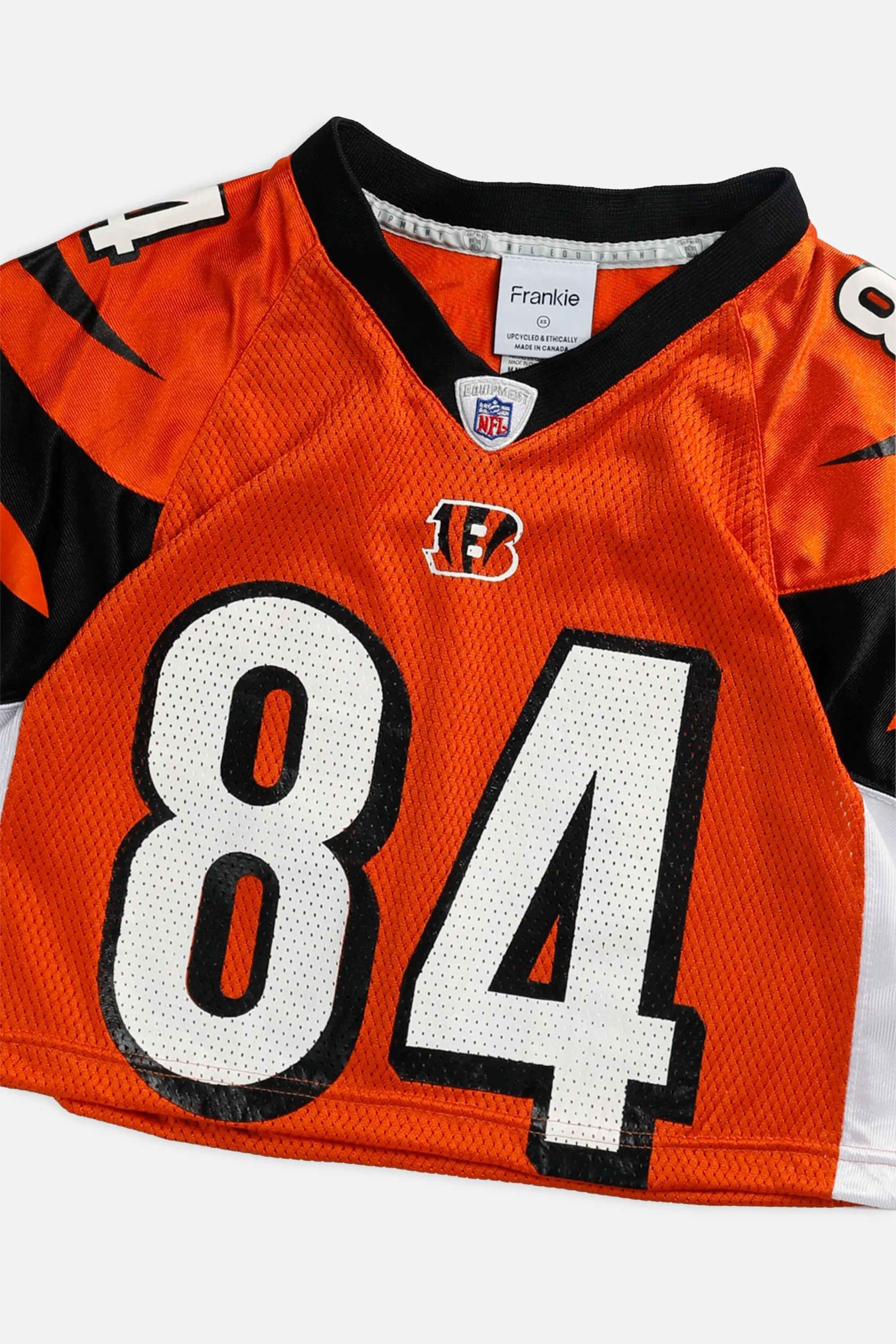 Rework Crop Cincinnati Bengals NFL Jersey - XS Frankie
