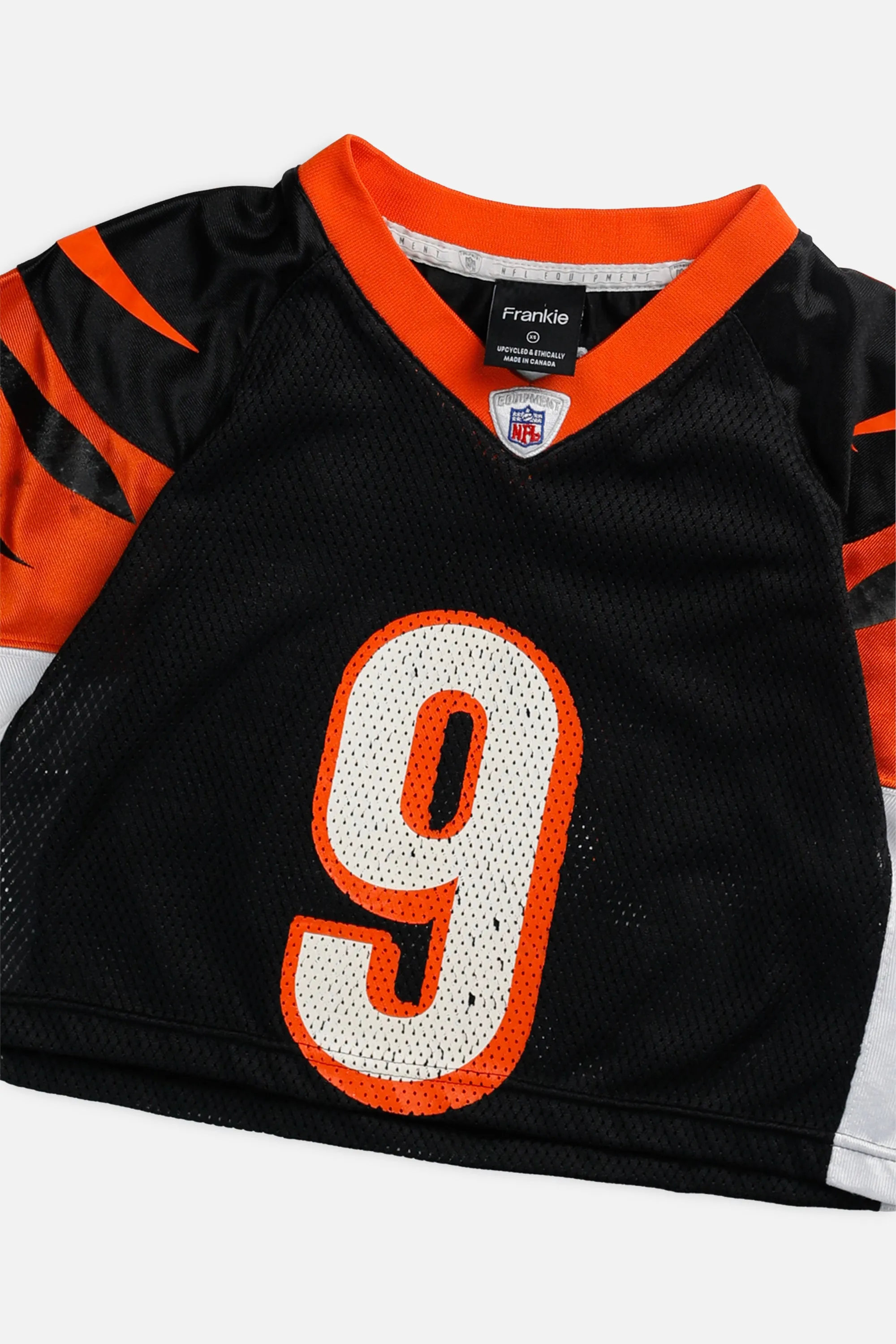 Rework Crop Cincinnati Bengals NFL Jersey - XS Frankie