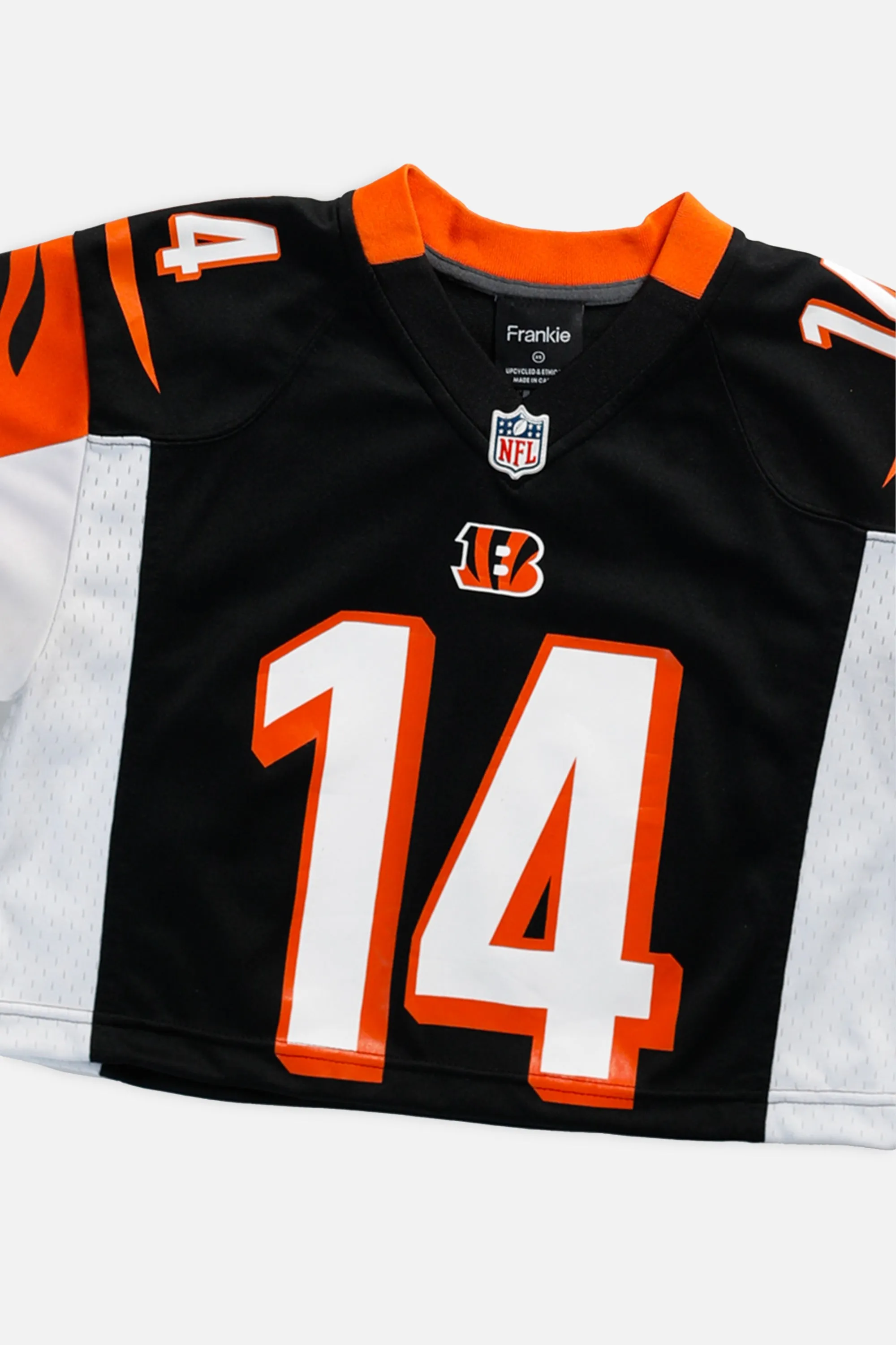 Rework Crop Cincinnati Bengals NFL Jersey - XS Frankie