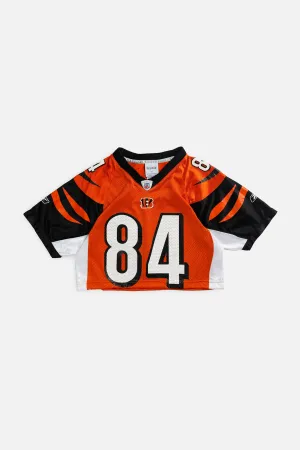 Rework Crop Cincinnati Bengals NFL Jersey - XS Frankie