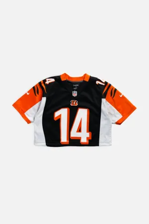 Rework Crop Cincinnati Bengals NFL Jersey - XS Frankie