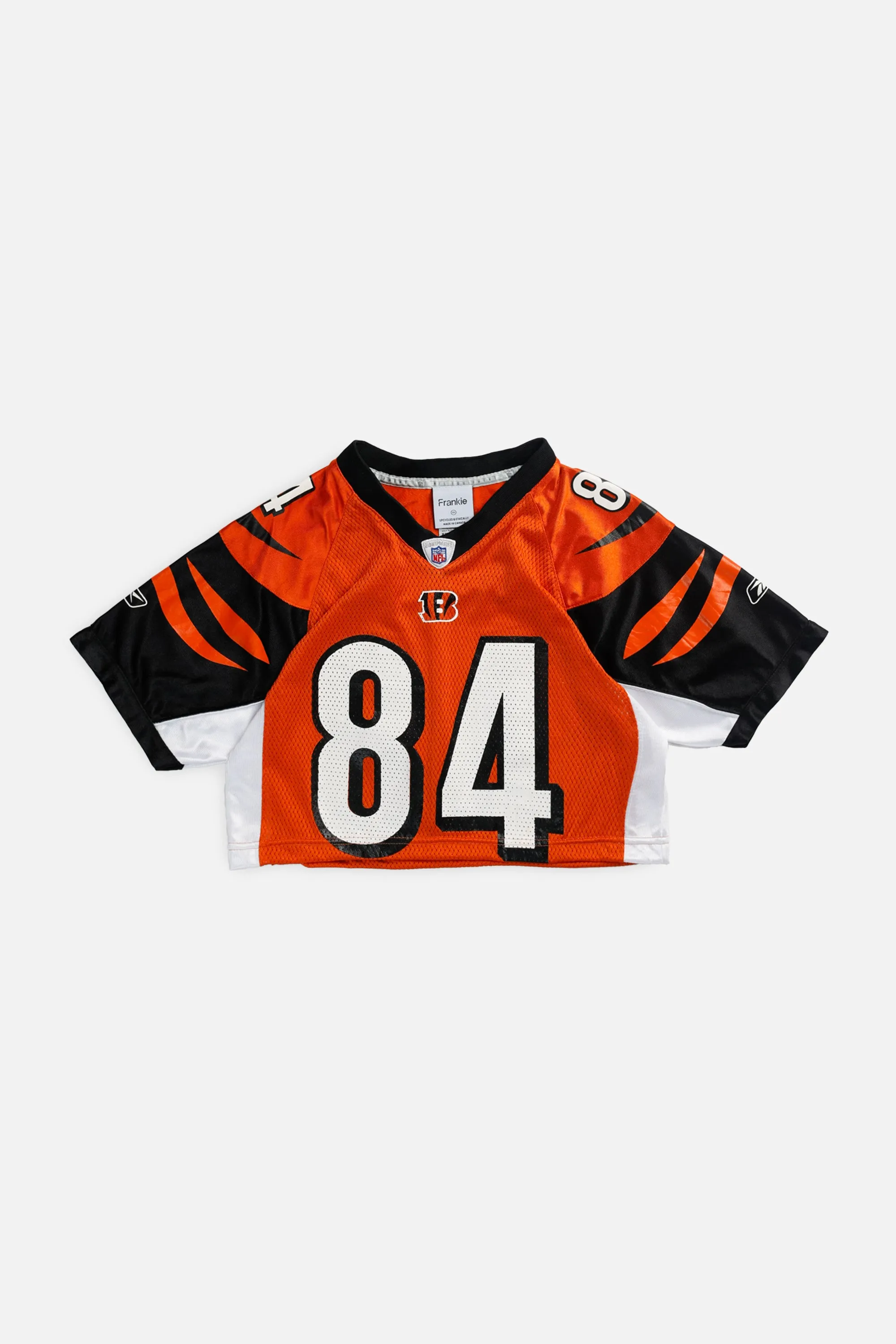 Rework Crop Cincinnati Bengals NFL Jersey - XS Frankie