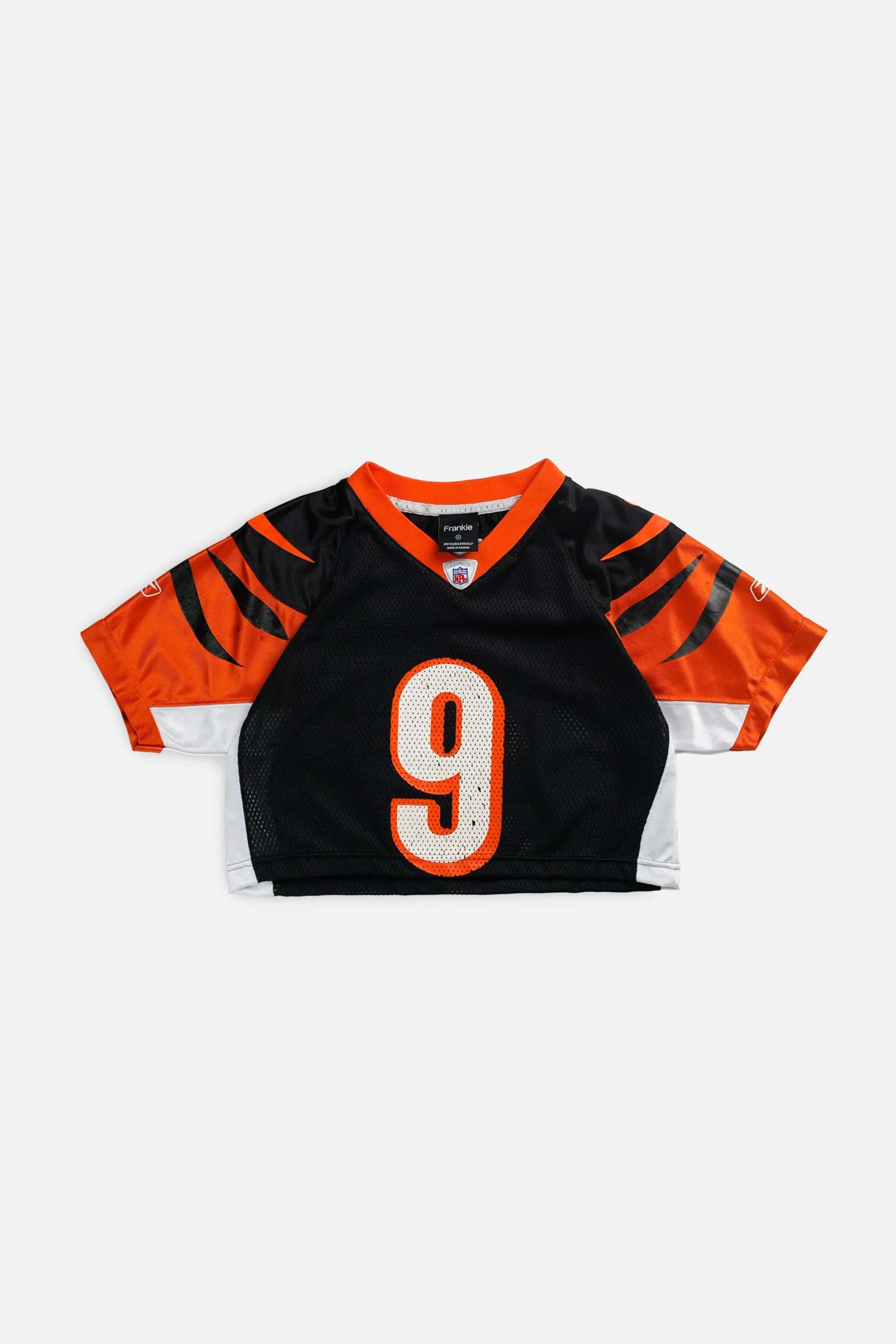 Rework Crop Cincinnati Bengals NFL Jersey - XS Frankie