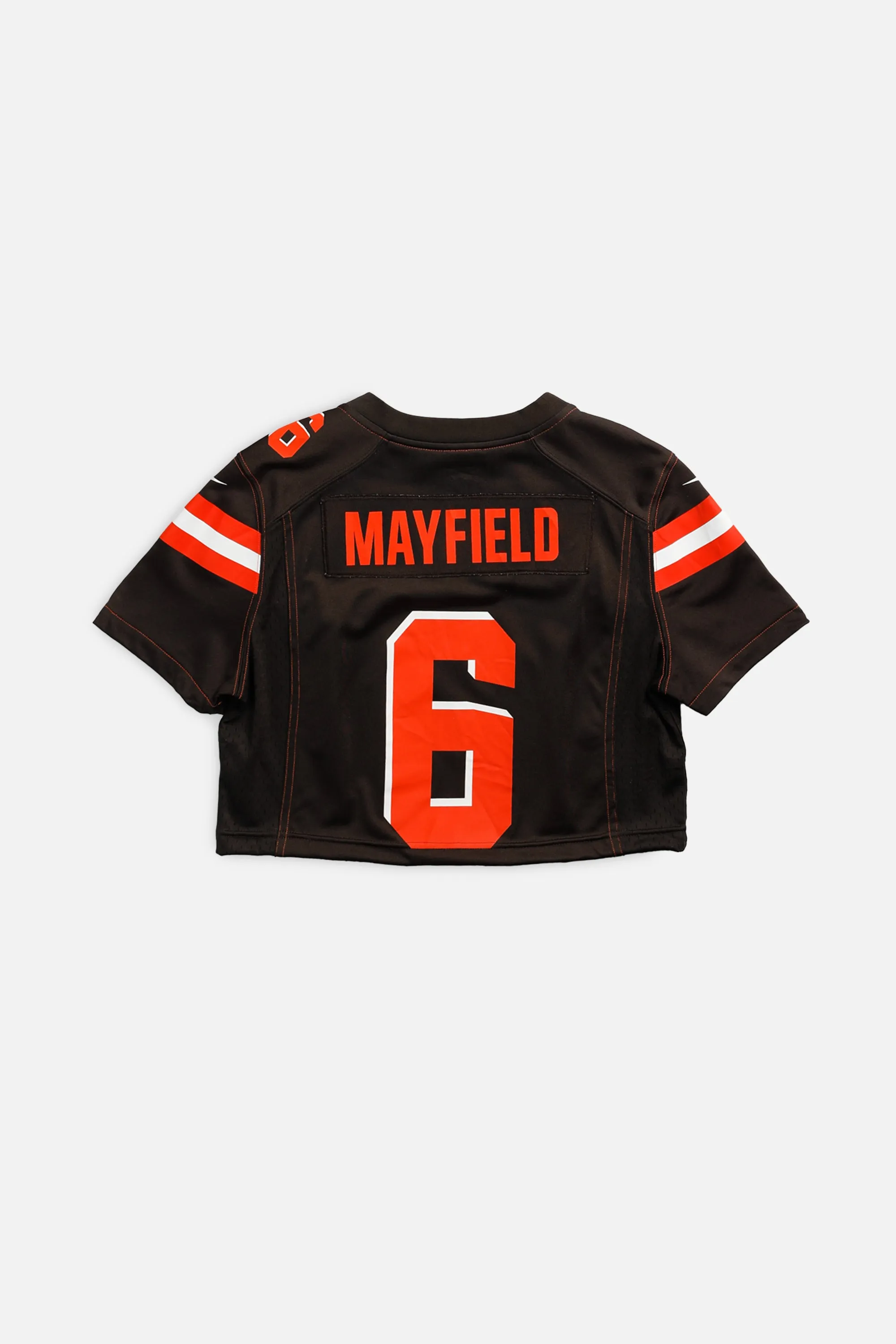 Rework Crop Cleveland Browns NFL Jersey - S Frankie