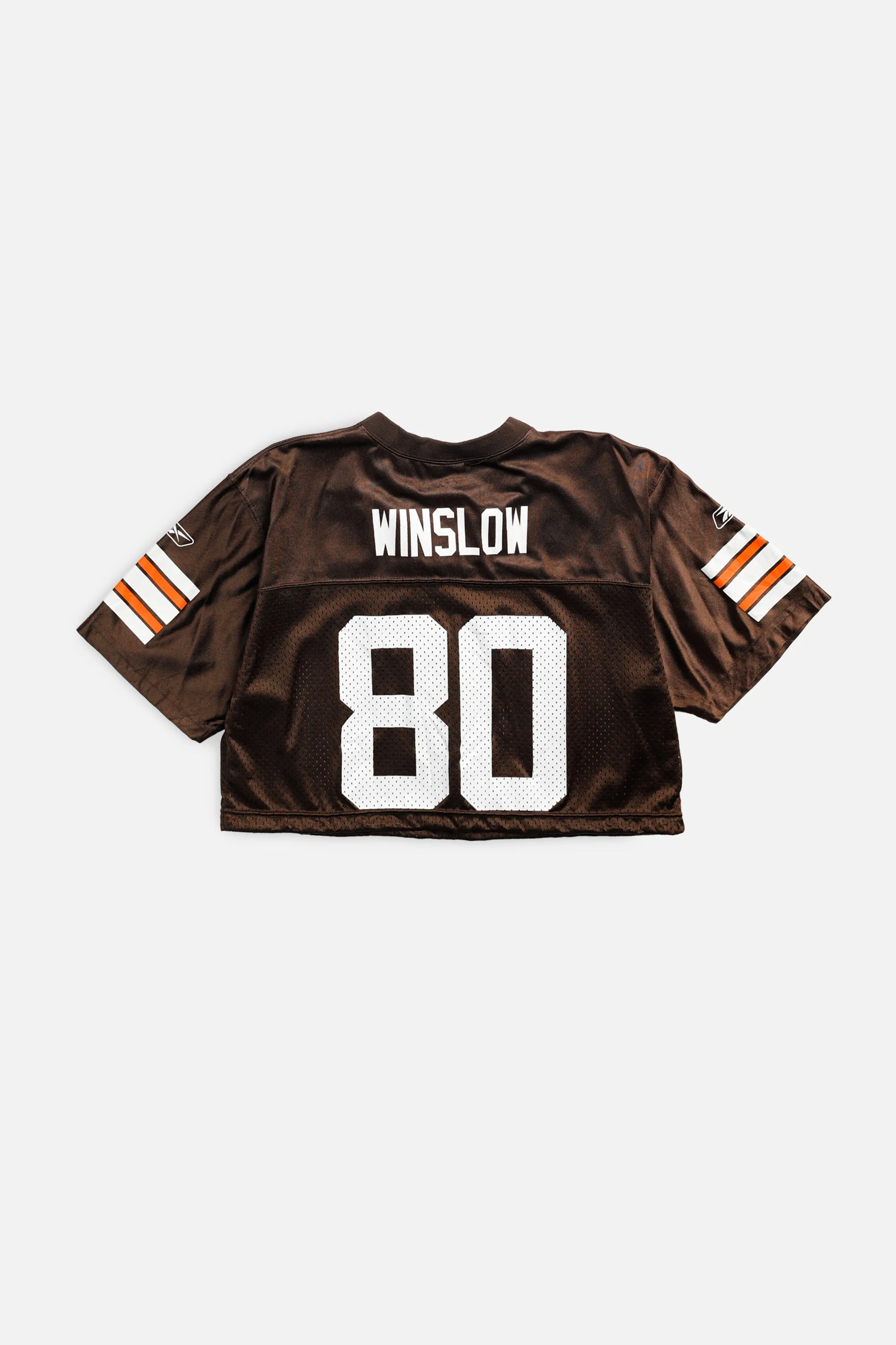 Rework Crop Cleveland Browns NFL Jersey - S Frankie