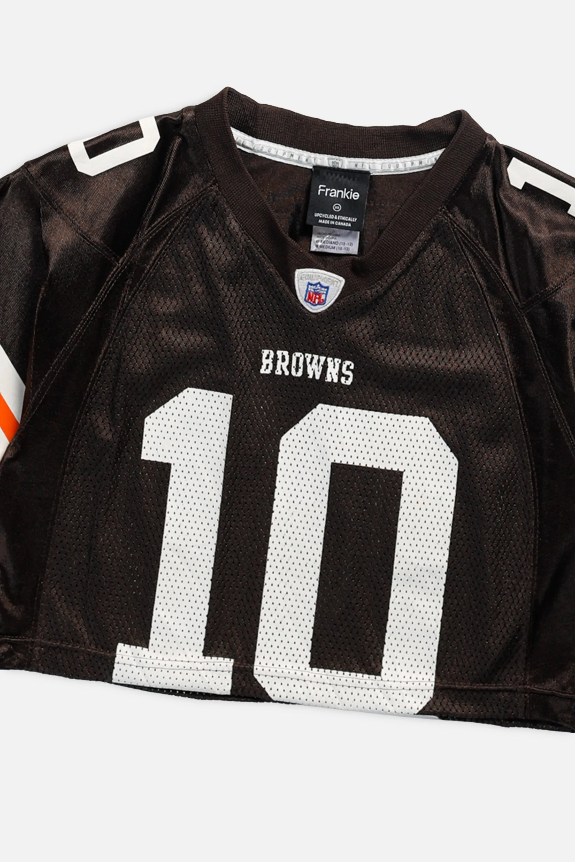 Rework Crop Cleveland Browns NFL Jersey - XS Frankie