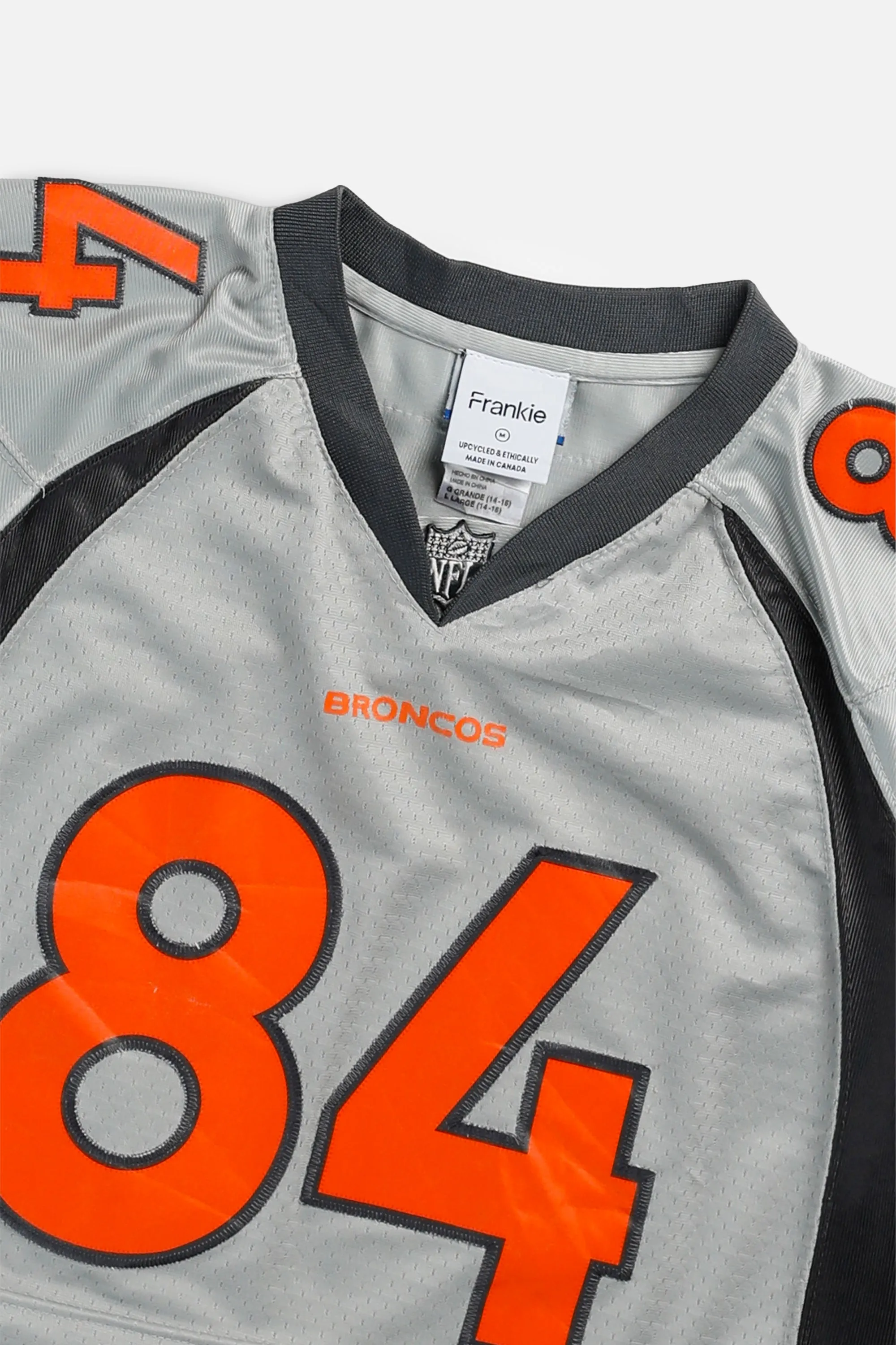 Rework Crop Denver Broncos NFL Jersey - M Frankie