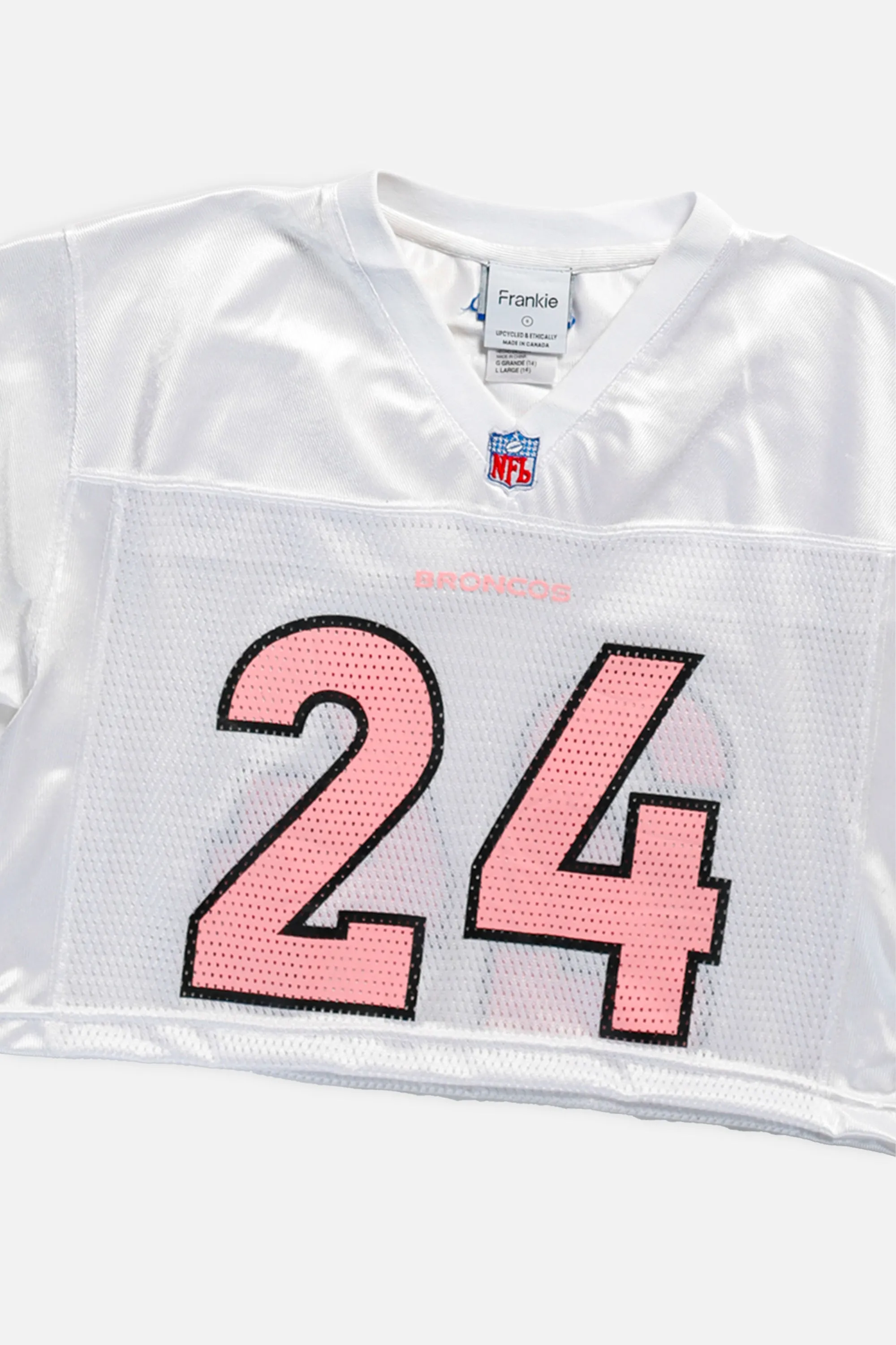 Rework Crop Denver Broncos NFL Jersey - S Frankie