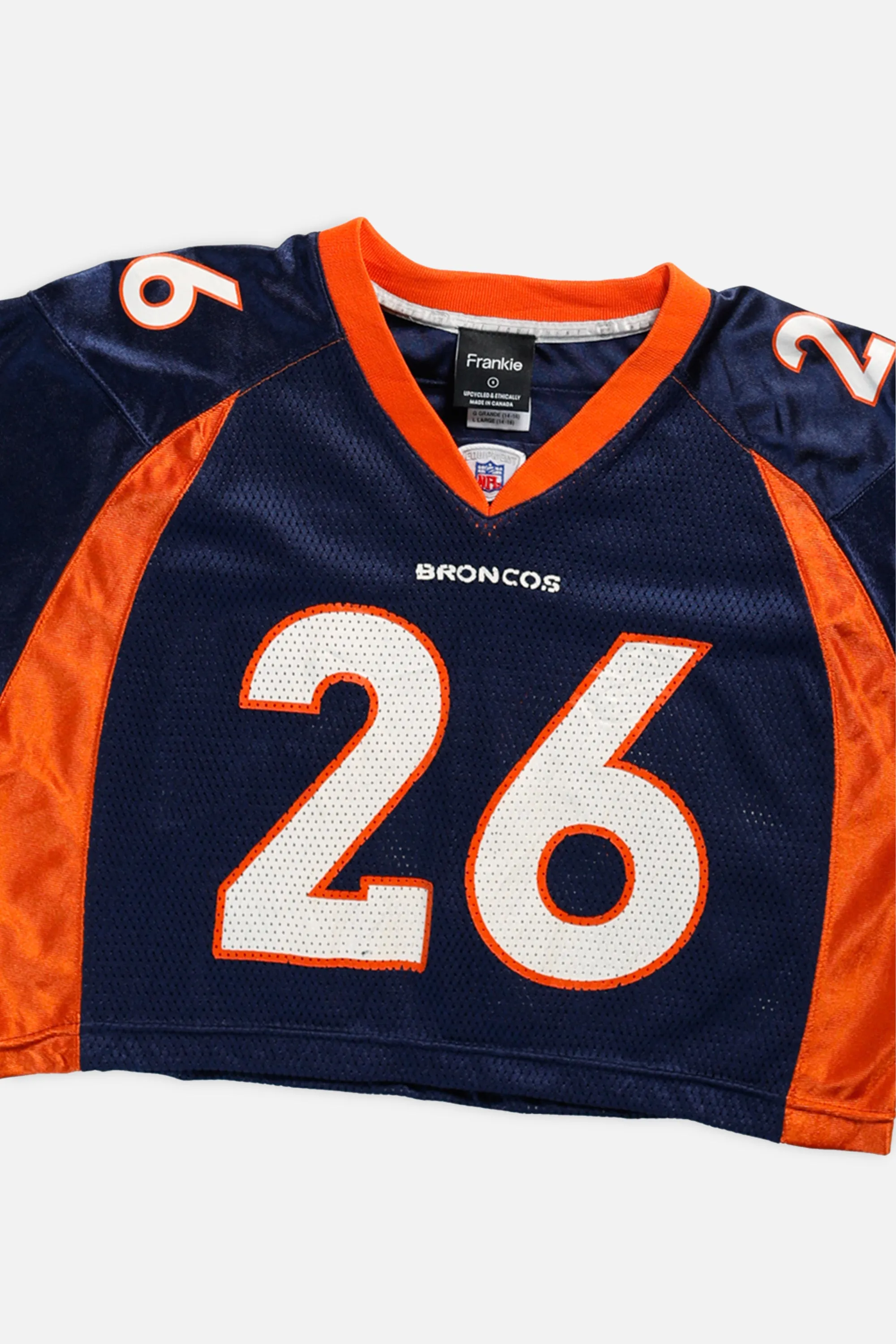 Rework Crop Denver Broncos NFL Jersey - S Frankie