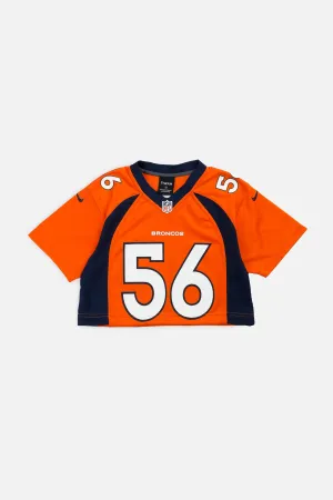 Rework Crop Denver Broncos NFL Jersey - XS Frankie
