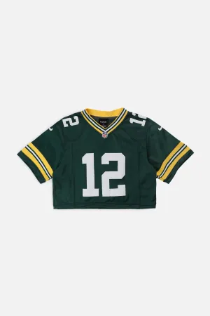 Rework Crop Green Bay Packers NFL Jersey - S Frankie