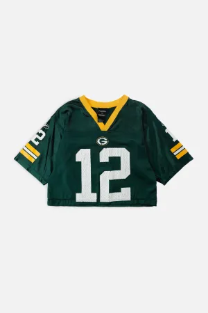 Rework Crop Green Bay Packers NFL Jersey - S Frankie