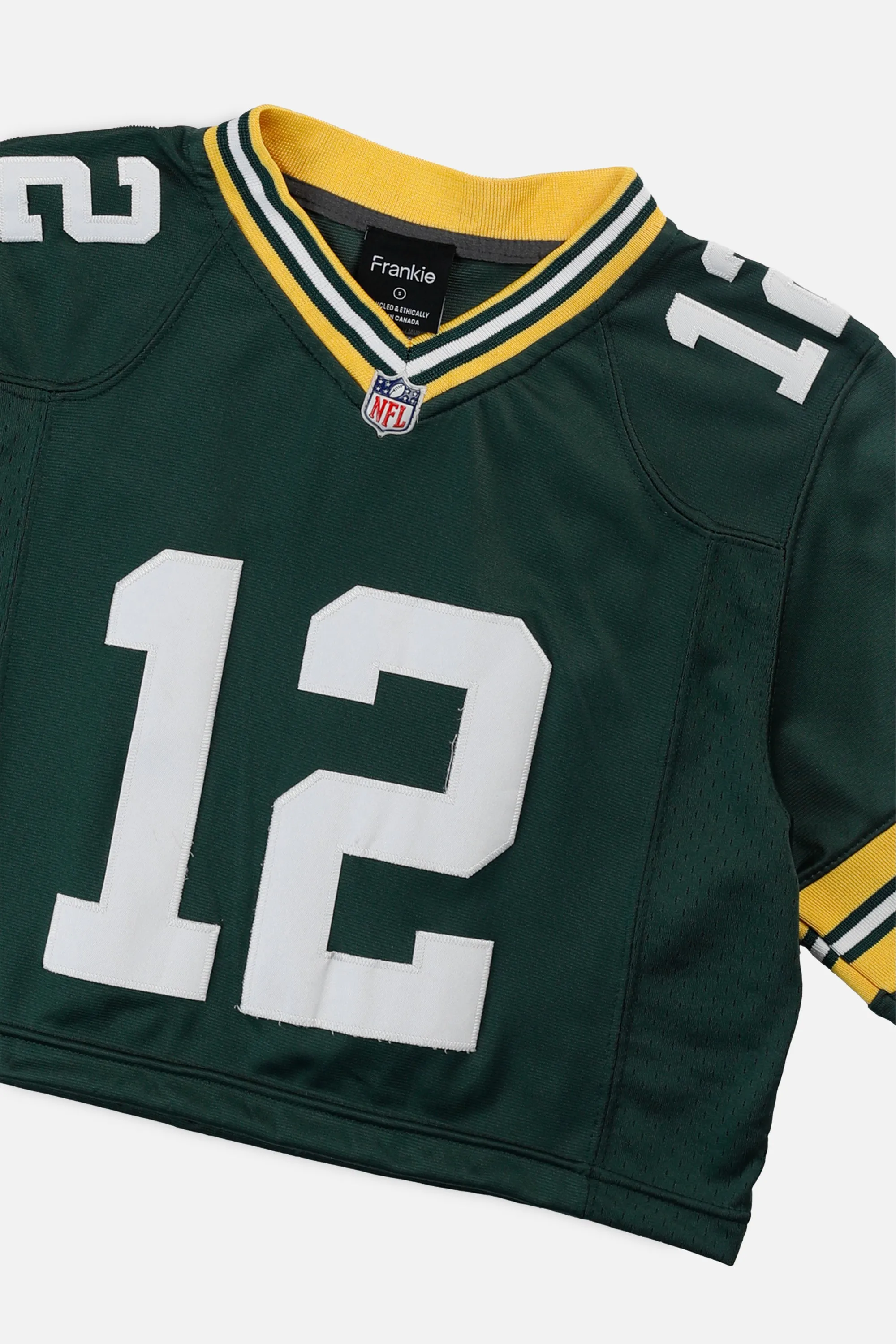 Rework Crop Green Bay Packers NFL Jersey - S Frankie