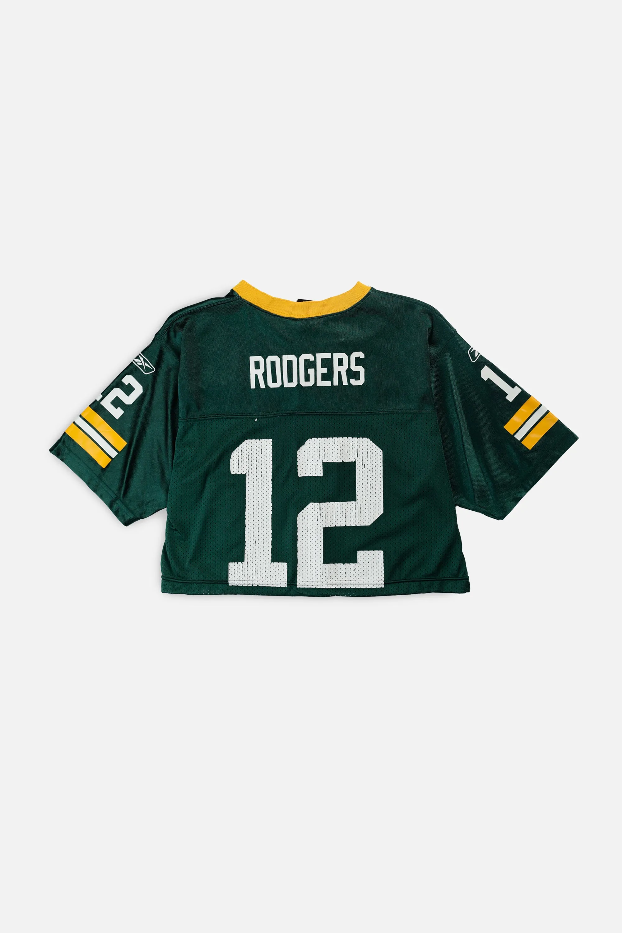 Rework Crop Green Bay Packers NFL Jersey - S Frankie