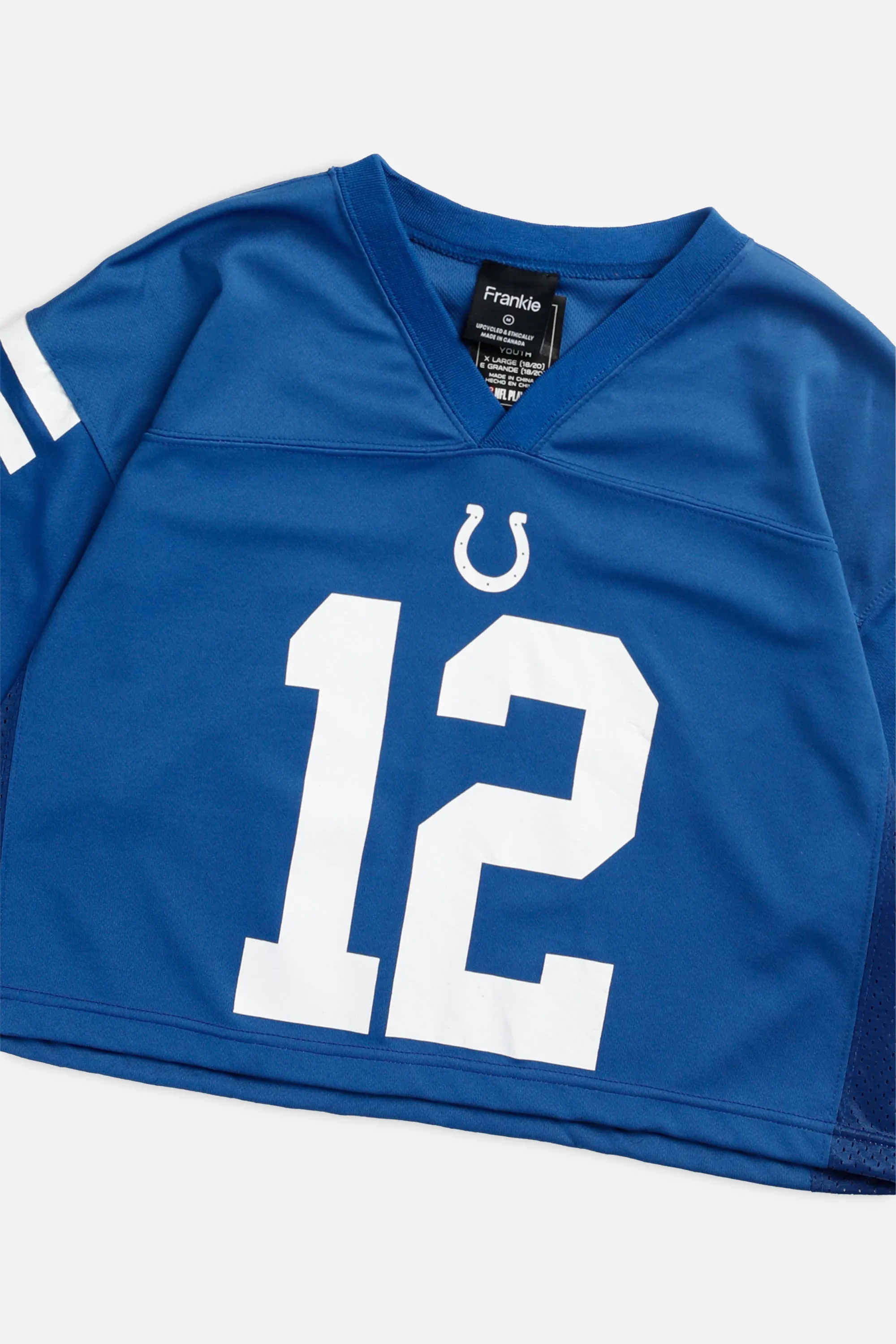 Rework Crop Indianapolis Colts NFL Jersey - M Frankie