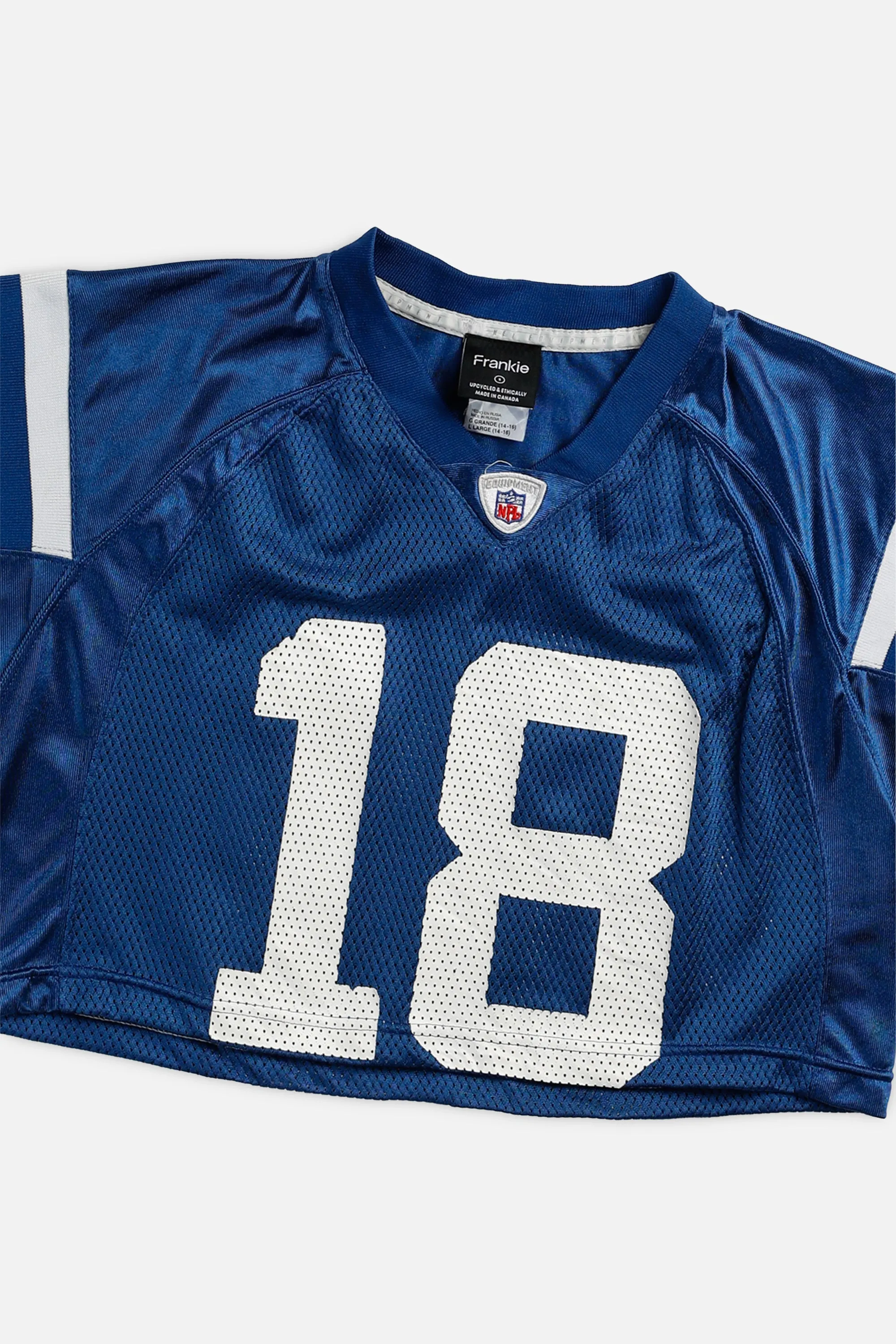 Rework Crop Indianapolis Colts NFL Jersey - S Frankie