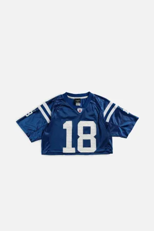 Rework Crop Indianapolis Colts NFL Jersey - S Frankie