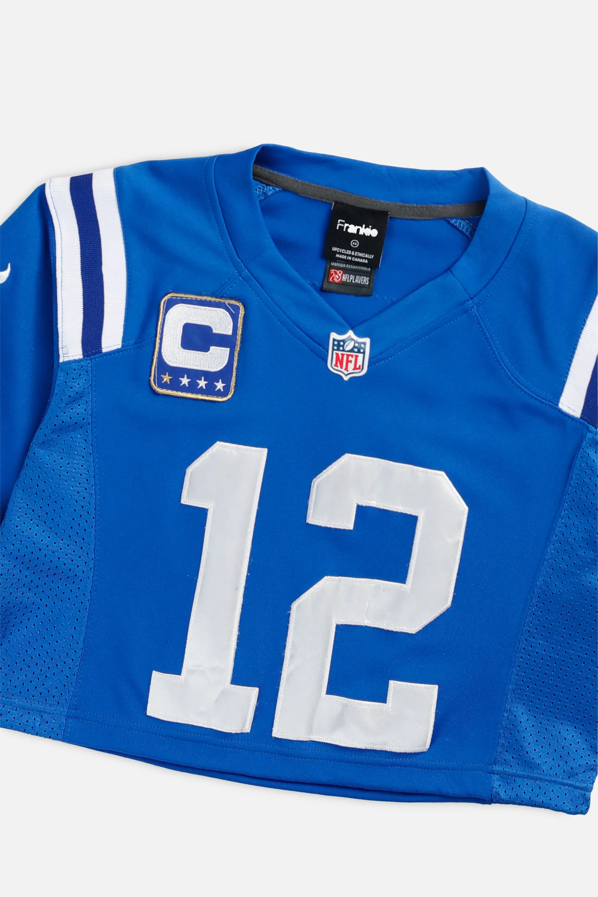 Rework Crop Indianapolis Colts NFL Jersey - XS Frankie