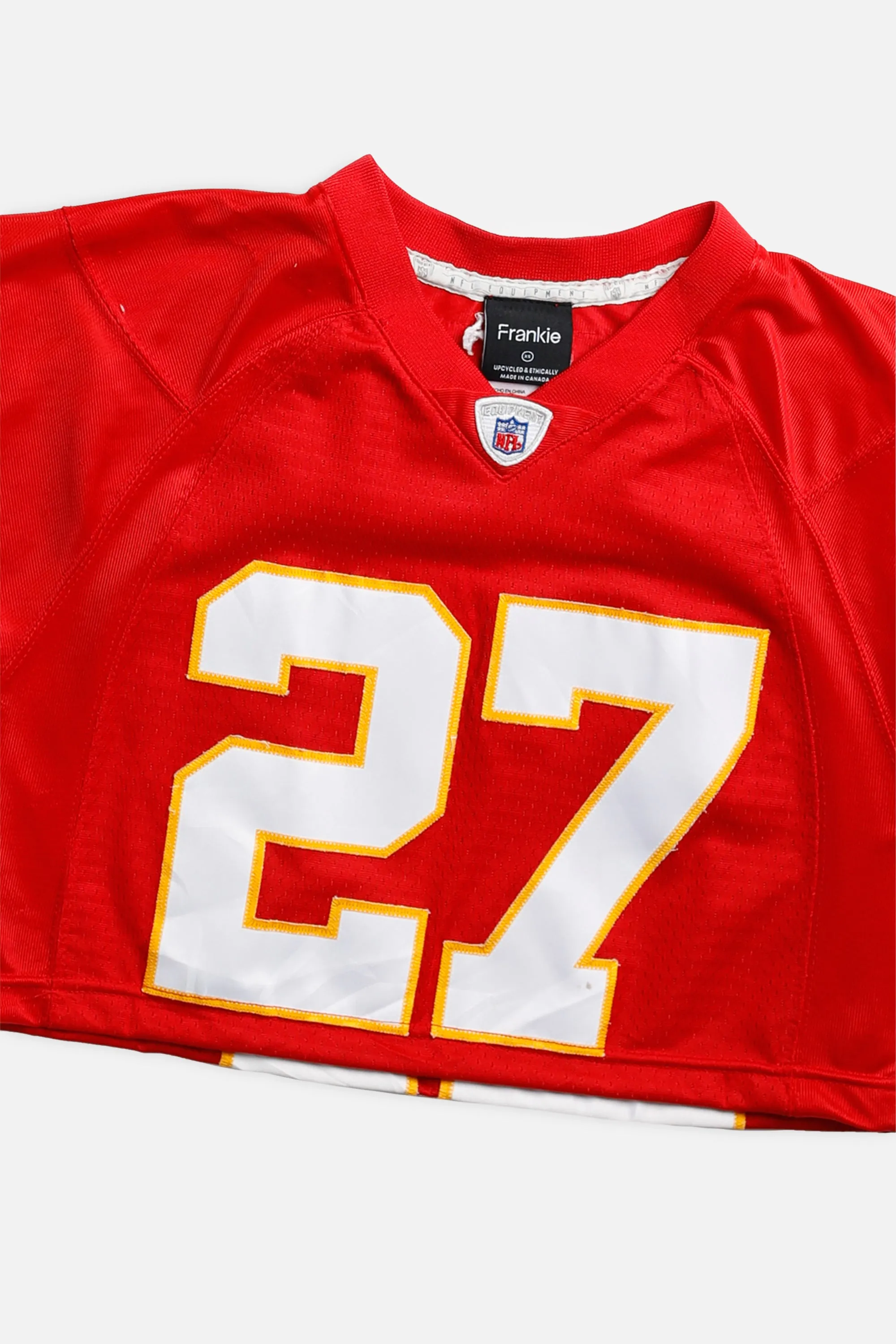 Rework Crop Kansas City Chiefs NFL Jersey - XS Frankie