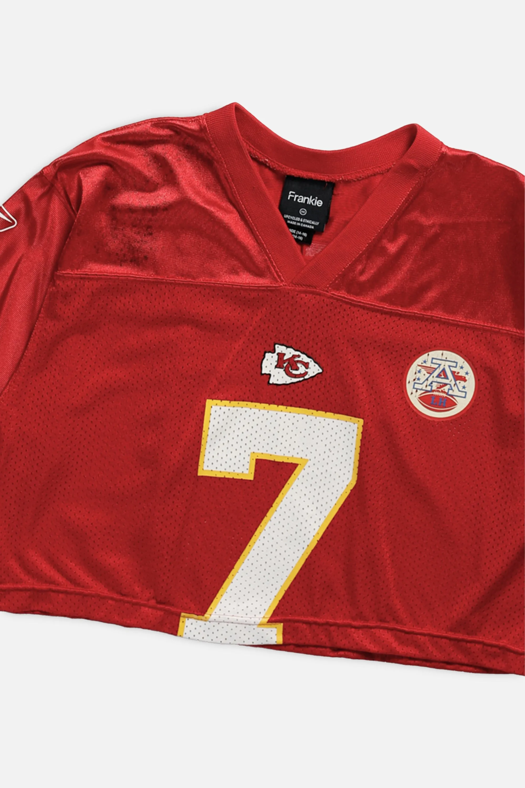 Rework Crop Kansas City Chiefs NFL Jersey - XS Frankie