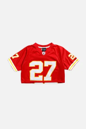 Rework Crop Kansas City Chiefs NFL Jersey - XS Frankie