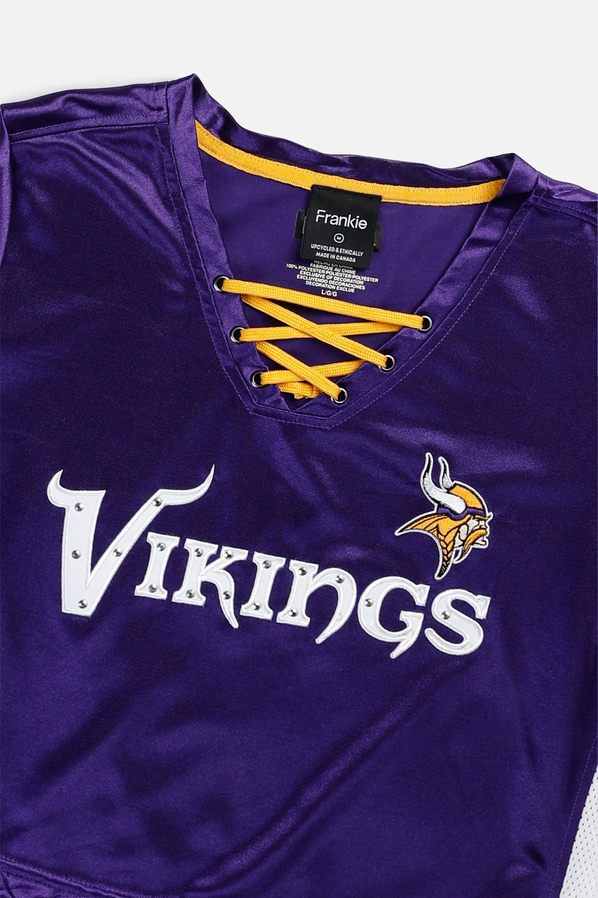 Rework Crop Minnesota Vikings NFL Jersey - M Frankie