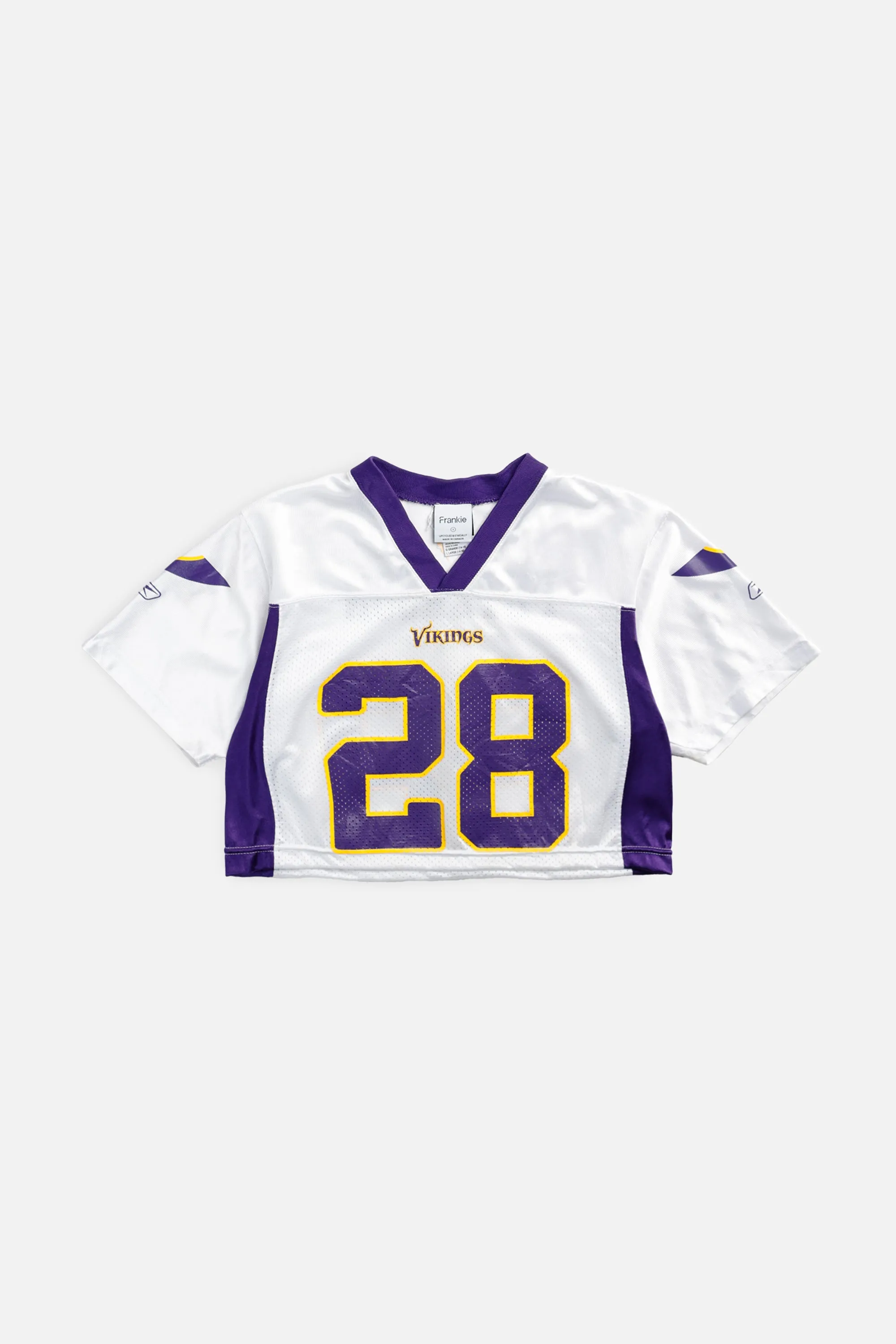 Rework Crop Minnesota Vikings NFL Jersey - S Frankie