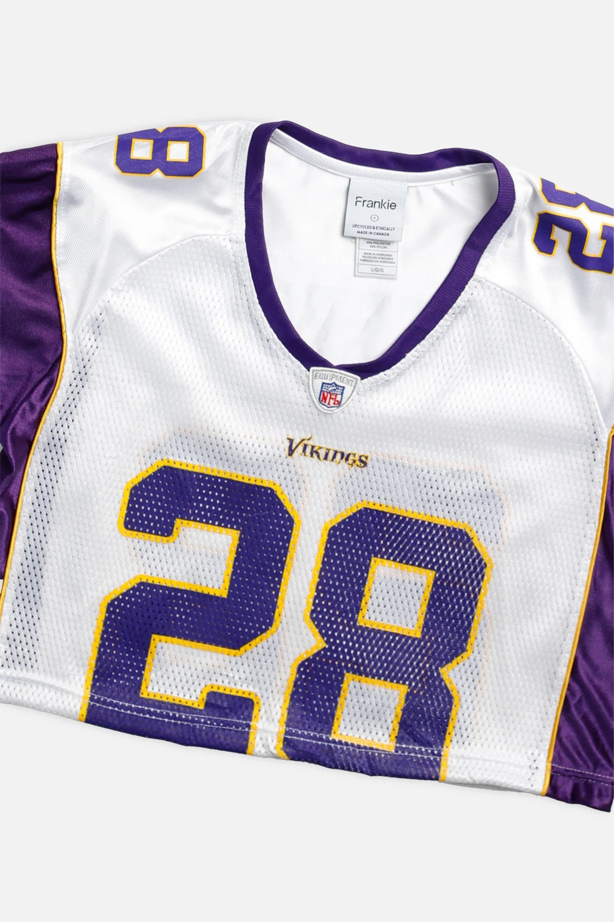 Rework Crop Minnesota Vikings NFL Jersey - S Frankie