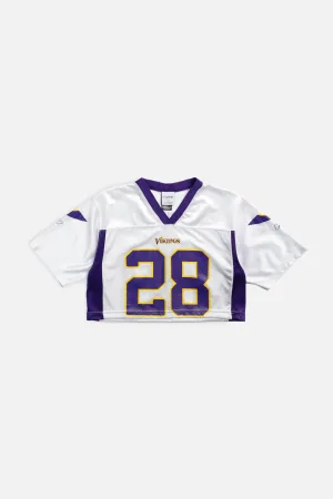 Rework Crop Minnesota Vikings NFL Jersey - S Frankie