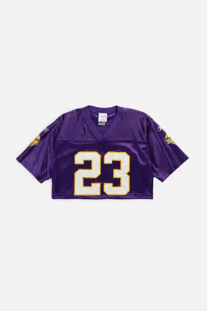 Rework Crop Minnesota Vikings NFL Jersey - S Frankie