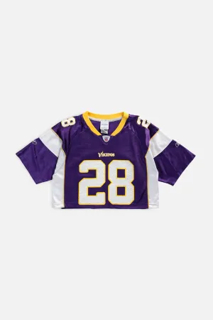 Rework Crop Minnesota Vikings NFL Jersey - S Frankie