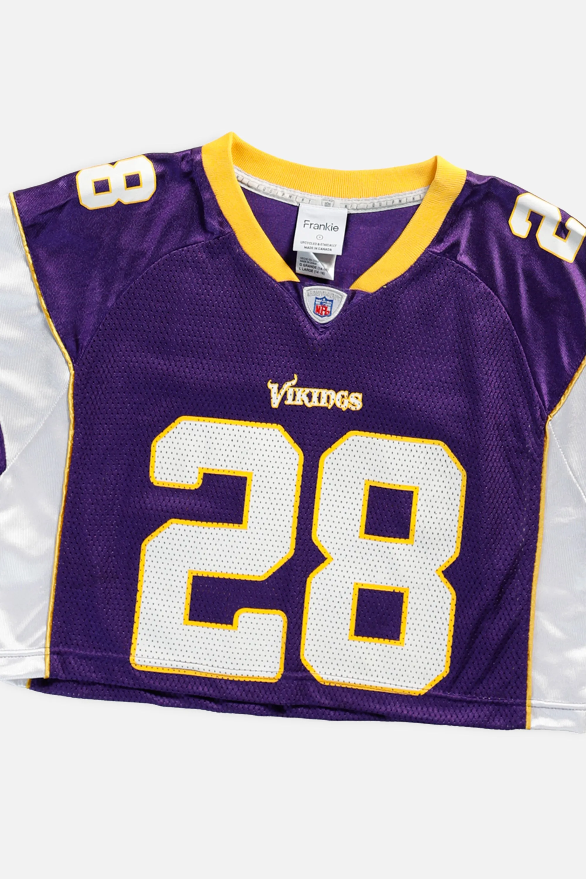 Rework Crop Minnesota Vikings NFL Jersey - S Frankie