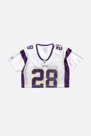 Rework Crop Minnesota Vikings NFL Jersey - S Frankie