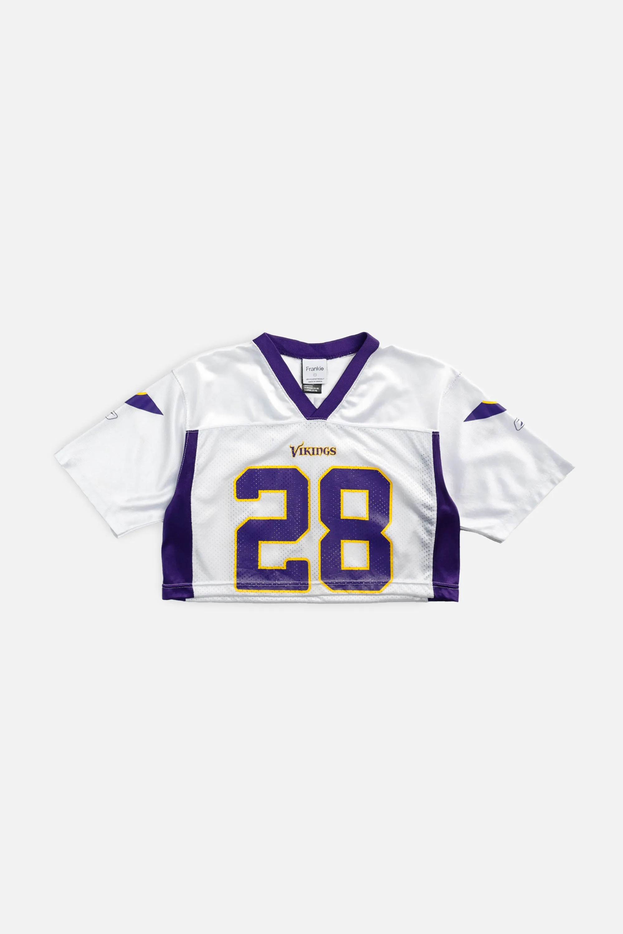 Rework Crop Minnesota Vikings NFL Jersey - S Frankie