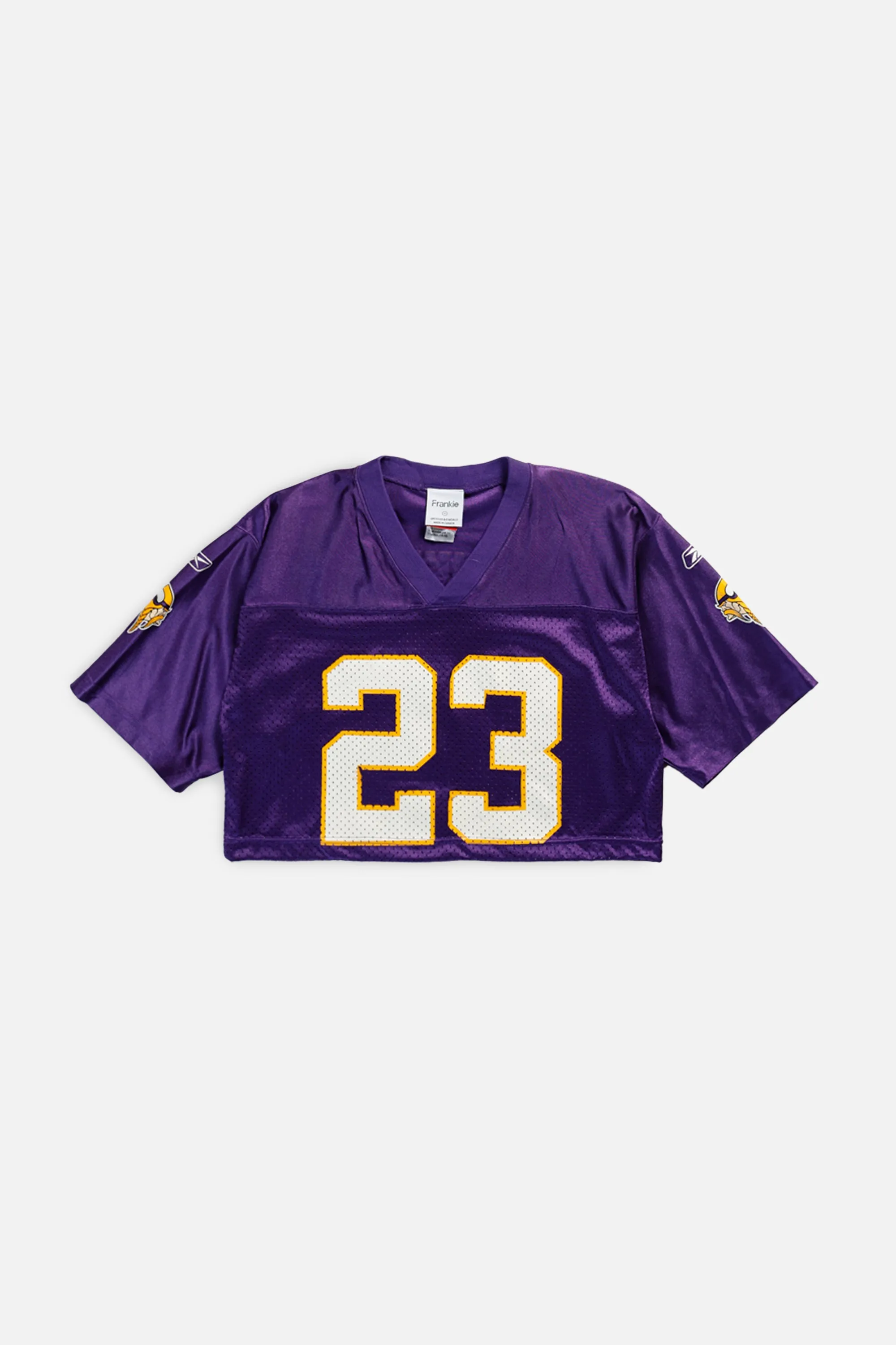 Rework Crop Minnesota Vikings NFL Jersey - S Frankie